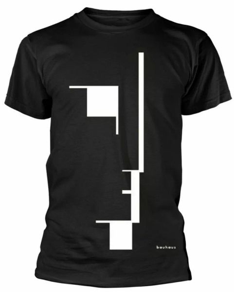 

official bauhaus t shirt big logo black classic rock metal band tee, White;black