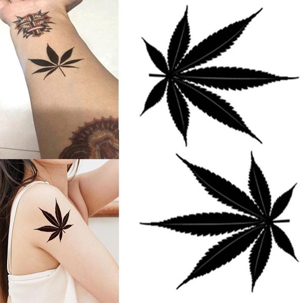 

temporary tattoos 1 piece of clover tattoo sticker geometric waterproof black