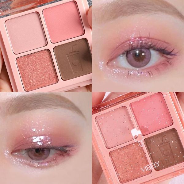 

eye shadow pearlescent earthy shiny palette matte luster eyeshadow makeup waterproof non-smudge eyes cosmetics