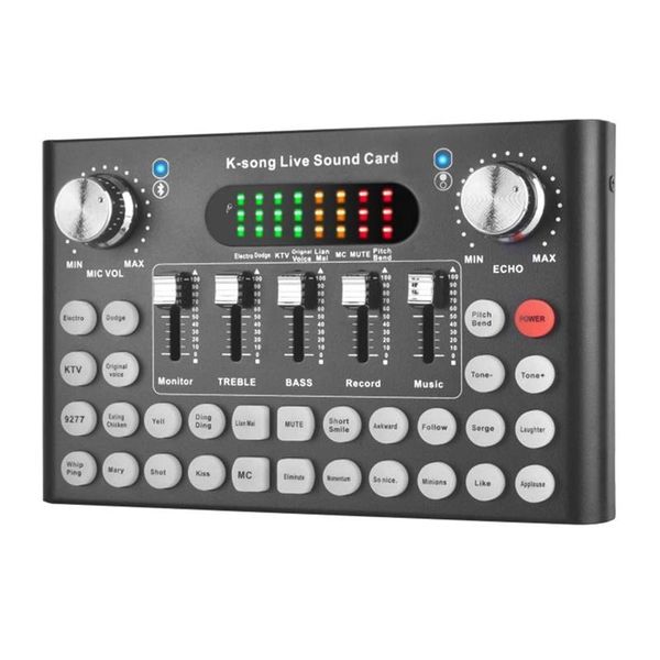 

sound cards live card voice converter, audio dj mixer, broadcast, broadcast recording multi-sound effect box