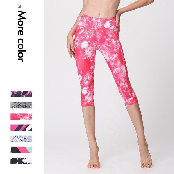 

yoga outfits middle waist women printing pants exercise tight energy seamless leggingsgym sport fitness legging running, White;red
