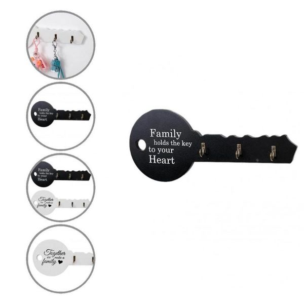 

hooks & rails key hook 2 colors storage rack fine workmanship letter pattern great decorative wall organizer set