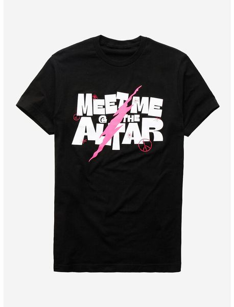 

meet me at the altar logo t-shirt, White;black