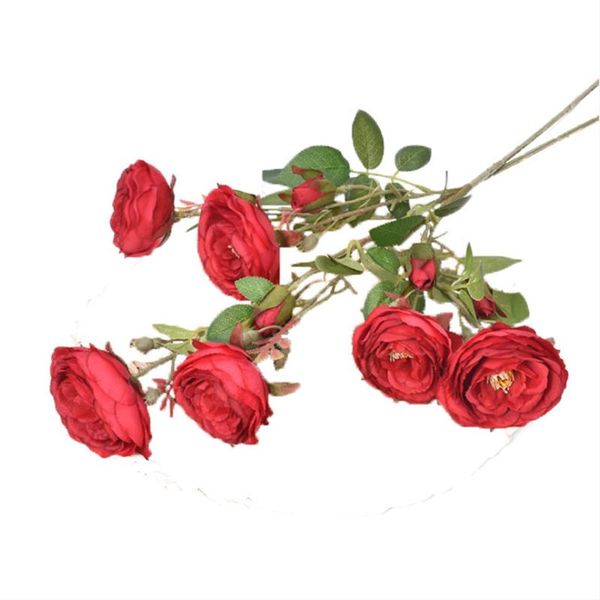 

decorative flowers & wreaths a bunch of 6 roses artificial for wedding diy el party home outdoor decoration pography set up valentine's