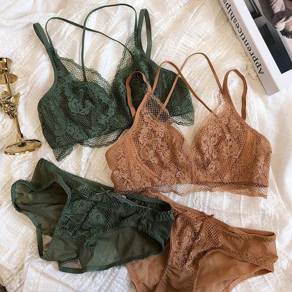 

bras sets honviey summer lace brassiere thin beautiful back gather bra set big breasts plus size underwire lingerie, Red;black