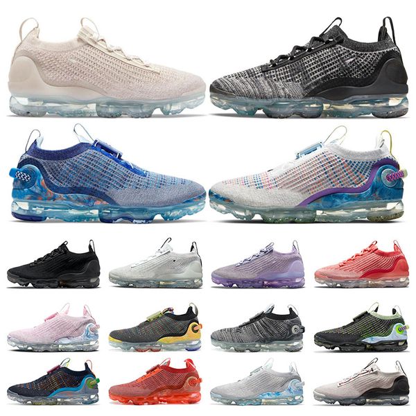 

fly-2021 fly knit-2020 running shoes men women oatmeal day to night oreo metallic silver stone blue dark grey summit white pure platinum spo, White;red