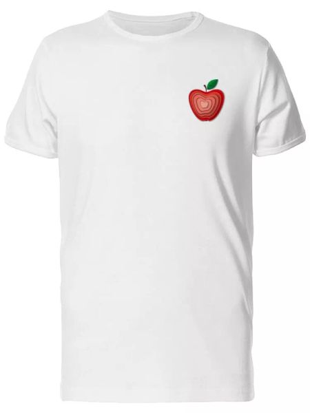

Paper Art Of A Red Apple Men's Tee -Image by Shutterstock, White;black