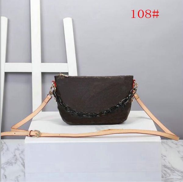 

fashion designers shoulder bag womens crossbody flap printed handbag chains real leather ladies purse cross body clutch handbags yu7m 108#