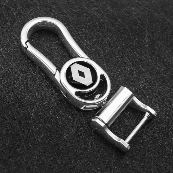 

keychains car keychain auto parts fashion with logo for renault- espace twingo megane koleos clio zoe key rings, Silver