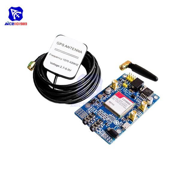 

integrated circuits sim808 module gsm gprs gps development board with ipx sma antenna support 2g network for arduino raspberry pi