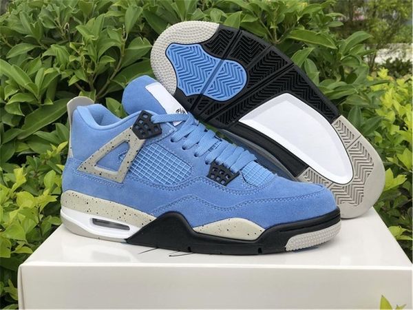 

shoes 4 se university blue tech grey 4s white black genuine suede
