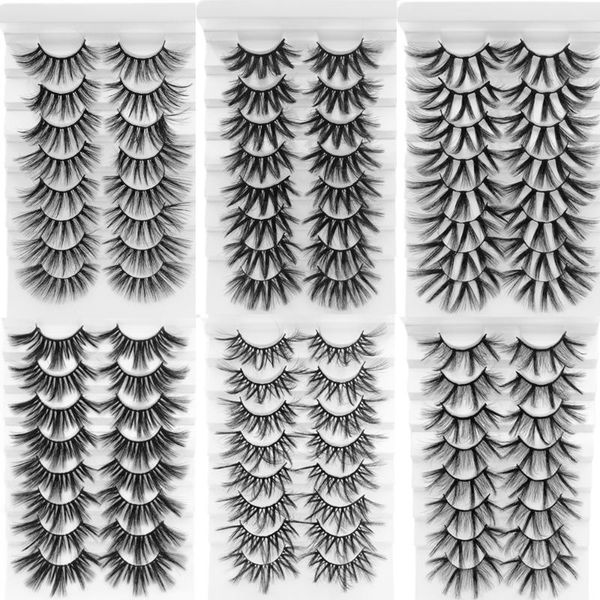 

false eyelashes dramatic eyelash crisscross soft handmade wispy fluffy volume full strip synthetic artificial black thick eye lash makeup