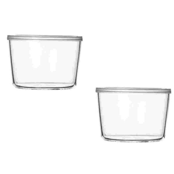 

disposable cups & straws 2pcs bowls with lid versatile transparent salad containers dessert