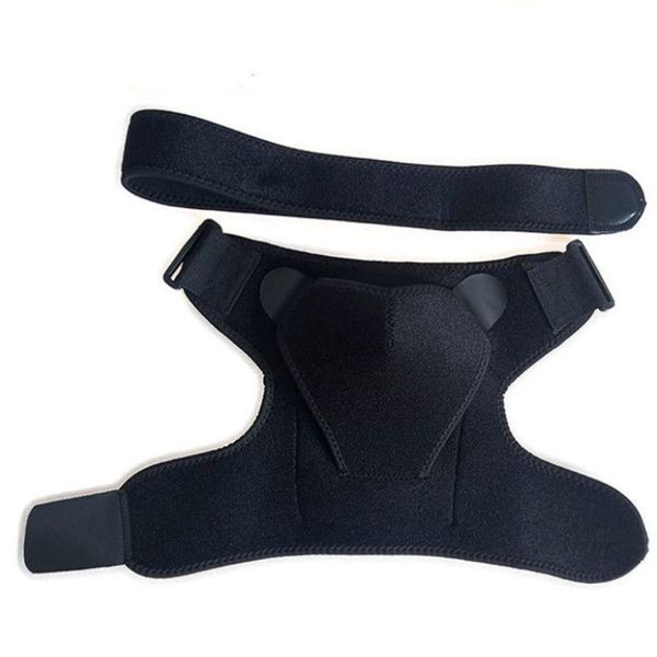 

elbow & knee pads shoulder brace sbr strap band rotator cuff pain relief support adjustable belt sleeve, Black;gray