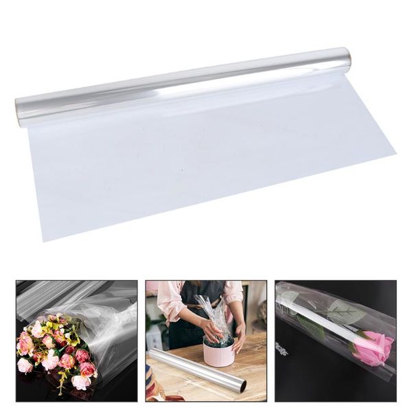 

gift wrap 1 roll clear cellophane film transparent wrapping for flowers craft