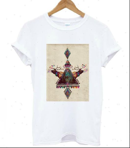 

harajuku deer print cotton womens casual funny white tee hipster drop ship 205
