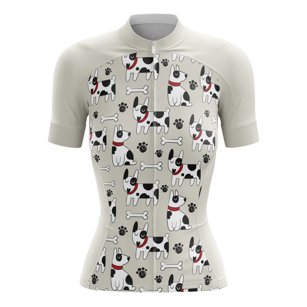 

summer ladies breathable mountain bike shirt for korean series puppy pattern women's cycling jersey,tyz658-01 racing jackets, Black;red
