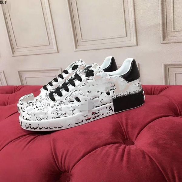 

2021 designer mens casual shoes fashion genuine leather sneakers luxury trainers em6428-06r01012, Red;white