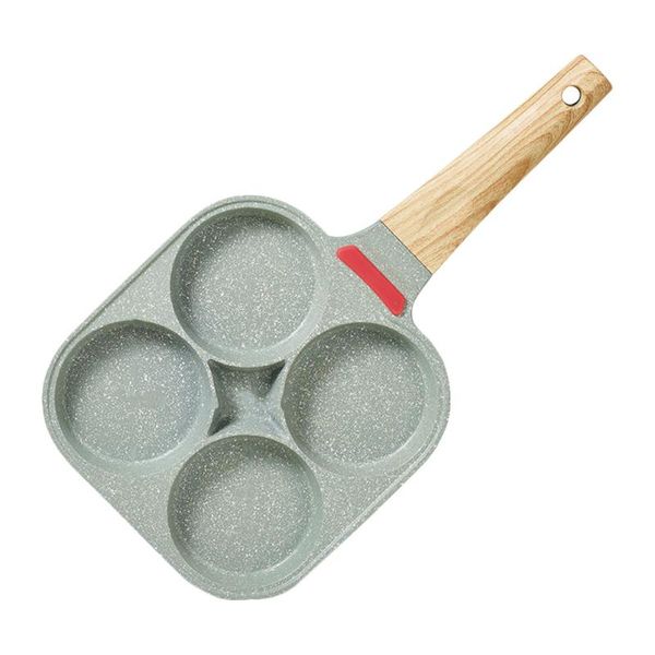 

pans 1pc egg frying pan household non-stick saucepan practical omelet (green)