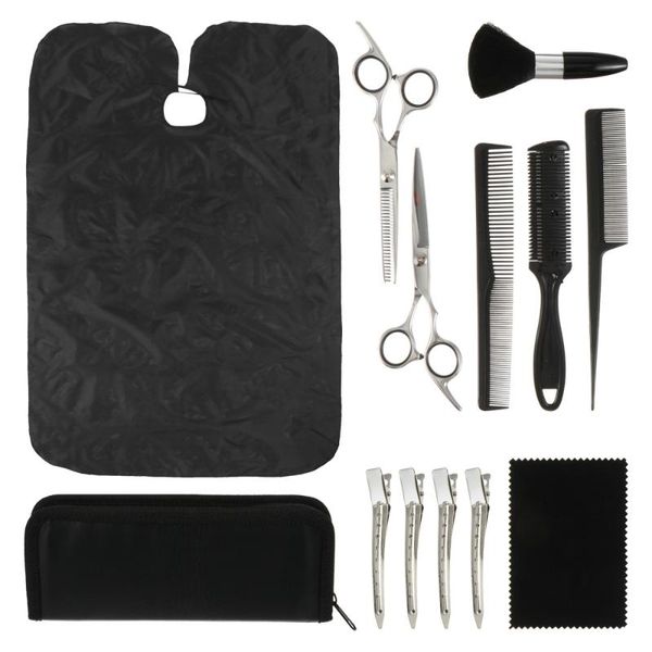 

hair scissors 1 set hairdressing kit barber flat tooth comb for salon