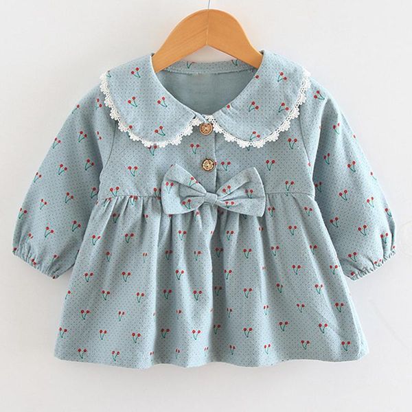 

girl's dresses dress 2021 summer spring and autumn cute long sleeve print toddler clothes children's baby girl, Red;yellow