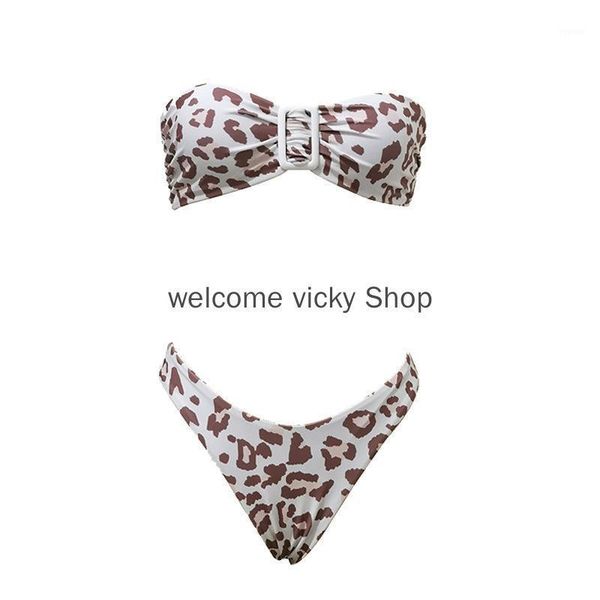 

print swimsuit bikini split women's swimwear, White;black