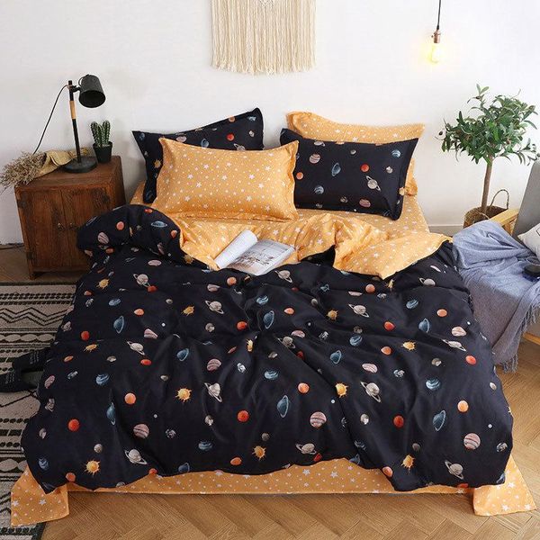 

bedding sets planets 4pcs kid bed cover set cartoon duvet child sheets and pillowcases comforter 2tj-61005