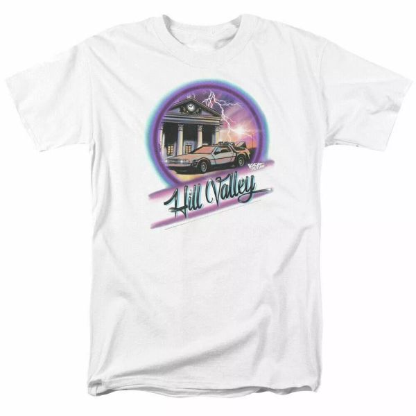 

back to the future ride t shirt mens licensed retro movie tee white, White;black
