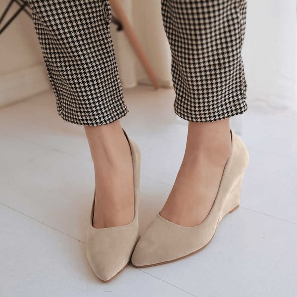 

slippers women's shoes sloping mouth casual platform big size jg6q, Black