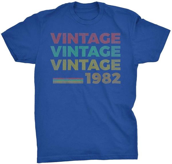 

men's t-shirts fashion cool men t shirt 39th birthday gift - retro vintage 1982 women funny print tshirt, White;black