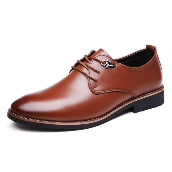 

dress shoes men anual formal occasions oxford leather spring autumn business retro classic genuine large size black brown