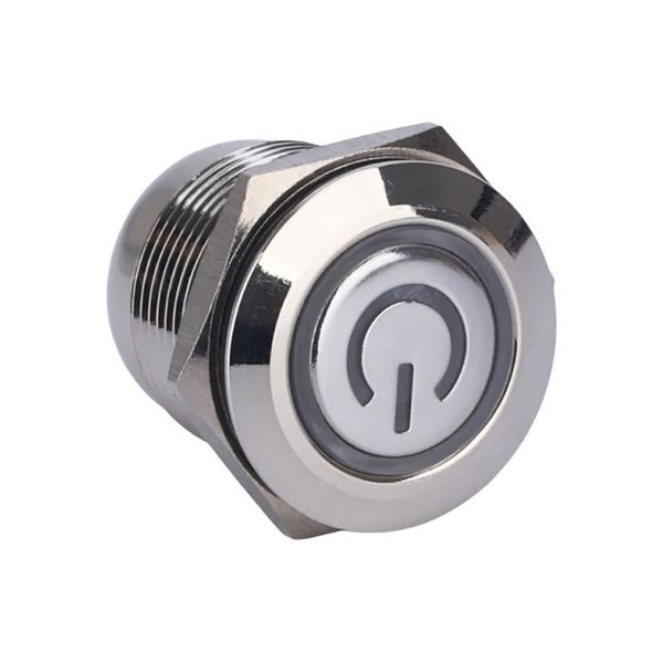 

smart home control ty 1671 16mm on-off led illuminated button 3v white ring power symbol switch shortest latching push