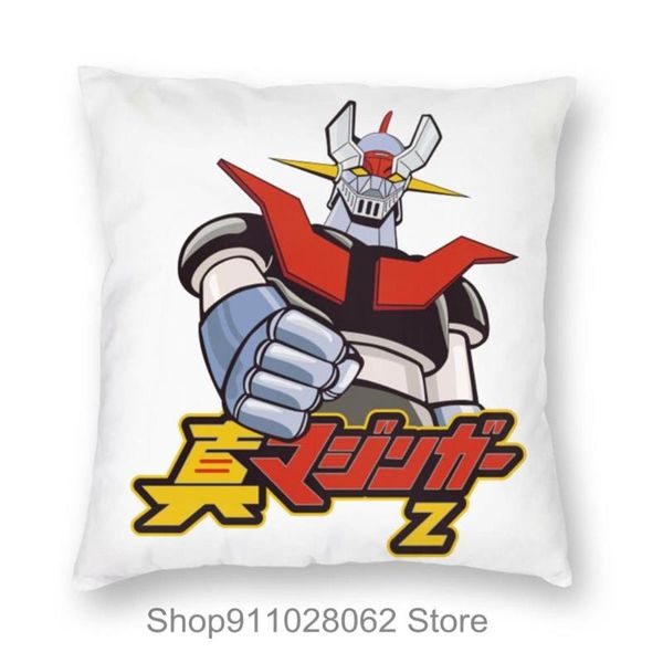 

mazinguer z mazinger throw pillows covers cases velvet pillowcase cushion meditation white blue satin my pillow outdoor cushion/decorative