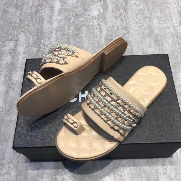 

slippers sandal flats chain buckle women casual shoes heel open toe gladiator slipper 2021 summer, Black