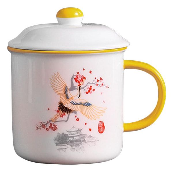 

mugs 1 set multi-functional enamel mug vintage small cup chinese style water