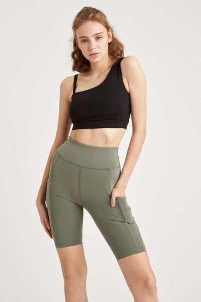 

women's leggings fit women green high waist short t2979az20au, Black
