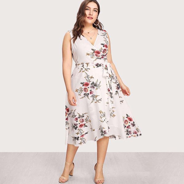 

summer 2020 casual print sleeveless lace up cardigan dress long skirt, Black;gray
