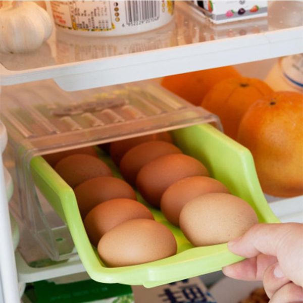 

storage bottles & jars home plastic egg boxes multi-function kitchen refrigerator otganizer debris