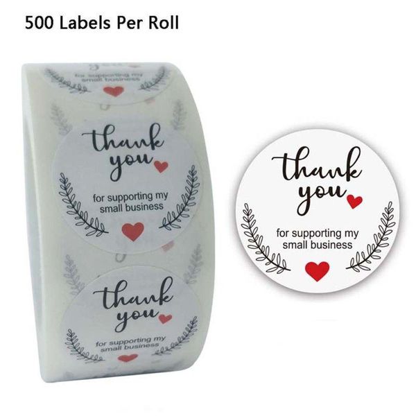

gift wrap 500pcs thank you for your order stickers seal labels scrapbooking packaging