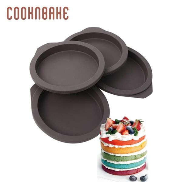 

baking moulds cooknbake 4inch rainbow cake mould silicone mold for pastry round bread form pizza pan decoration diy christmas party