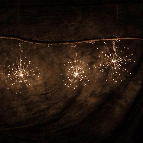 

strings led fairy string firework light 50leds battery power hanging starburst holiday for home yard decor twinkle