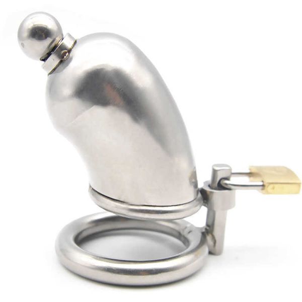 Dispositivo de castidade masculino de aço inoxidável com plugue uretral gaiola galo, anel de pênis, anel de galo cbt brinquedos sexuais para homens masturbadores anéis p0821