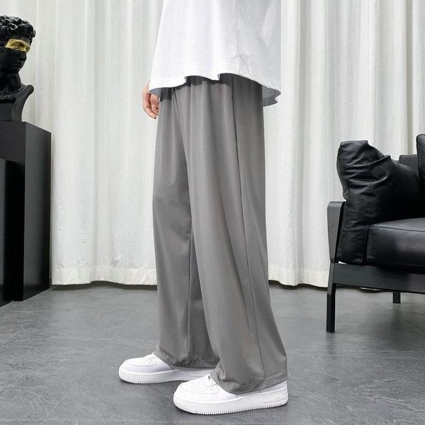 

men's pants korean casual long spring and autumn trends loose sports summer thin tide brand straight, Black