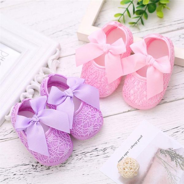 

first walkers baby girl walker breathable anti-slip shoes with bowknot casual sneakers toddler soft soled