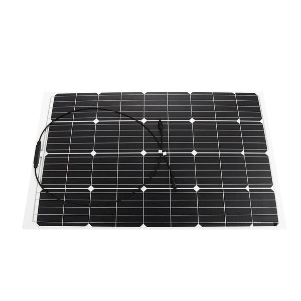 Caricabatteria per pannello solare semi-flessibile in silicio monocristallino da 120 W 18 V con connettore MC4