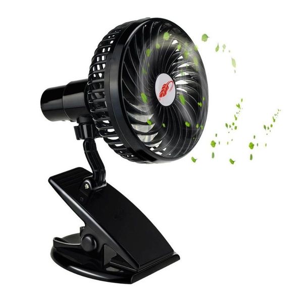 

mini mute clip fan rechargeable silent 4 blades baby stroller fans portable air cooling 3 speeds desk usb output office use electric