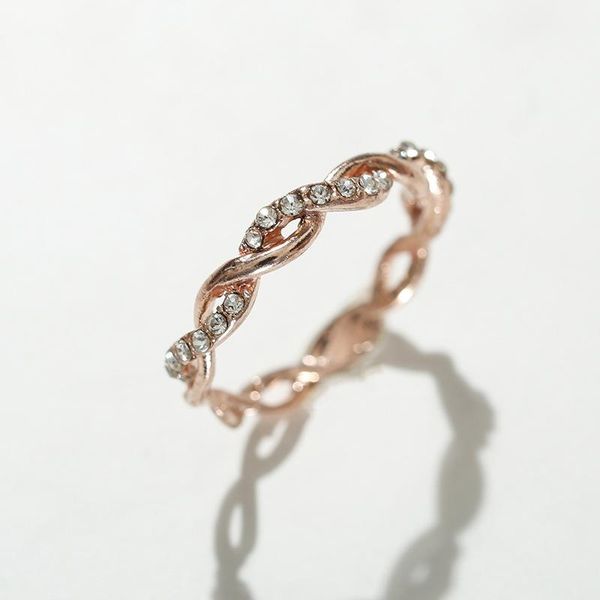 

wedding rings twisted ring, ladies fashion jewelry, Slivery;golden