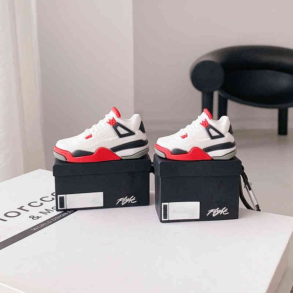 

creative sneakers shoe box earphone case for apple airpods 1 2 3 cover fashion silicone pro