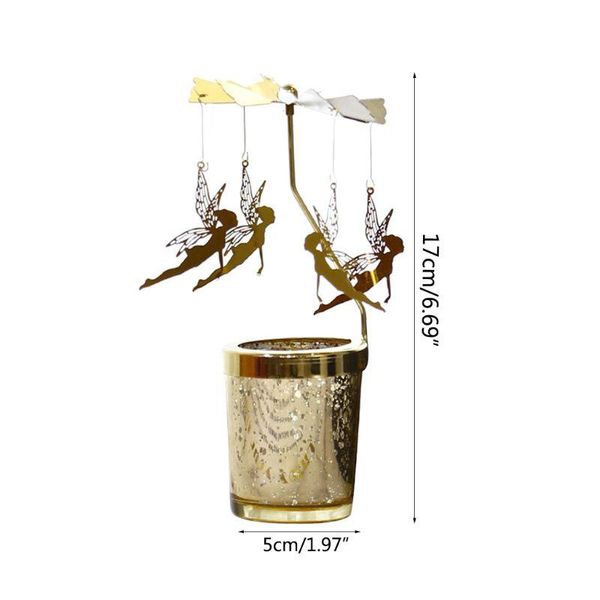 

candle holders 449c rotary holder spinning metal - spin around when is burning- scandinavian design