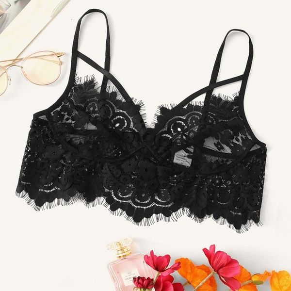 

bras lace lingerie for women wireless bra push up backless sleepwear underwear solid women's dropship^r ew2z, Red;black